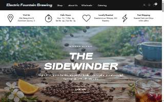 PrintWithMe Print Kiosk at Electric Fountain Brewing Coffee Bar + Roastery