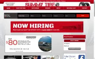 Summy Tire and Auto Service website