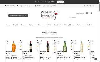 Wine on Broadway website