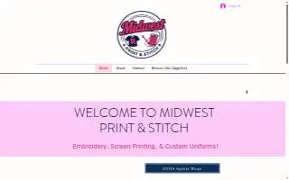 Midwest Print & Stitch website