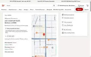 Walgreens of Rantoul website