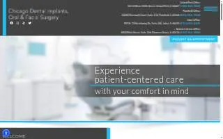 Chicago Dental Implants & Oral Surgery website