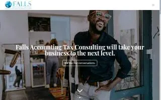 Falls Accounting & Tax Services website