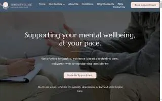 Serenity Full Body Spa website