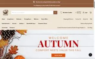 Comfort Furniture of River Forest website