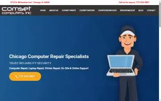 Comset Computers website