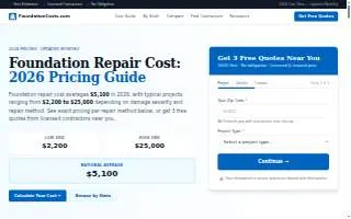 DV Foundation Cracks & Concrete Step Repair website