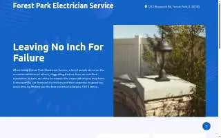 Forest Park Electrician Service website