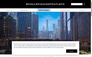 Schiller DuCanto & Fleck LLP of River Forest website