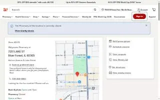 Walgreens Pharmacy of River Forest website