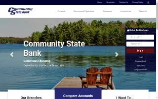 Community State Bank of Rock Falls website