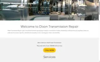 Dixon Transmission Repair website