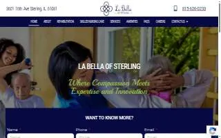 La Bella of Sterling website
