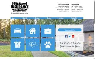 Wickert Insurance Rock Falls website