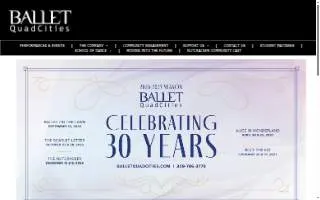 Ballet Quad Cities of Rock Island website