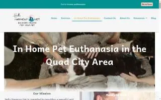 Hello Harmony Vet website
