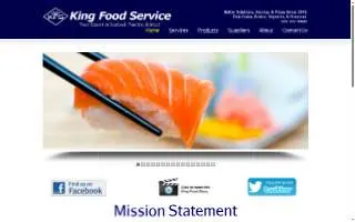 King Food Service website