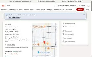 Walgreens Pharmacy of Rock Island website