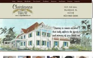 Christenson Funeral Home & Crematory website