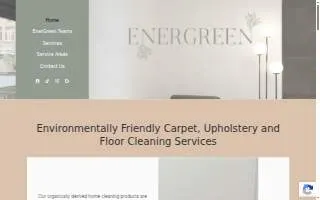 EnerGreen Carpet Cleaning website