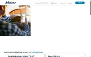 Mister Car Wash of Rockford website