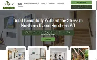 New Leaf Remodeling website