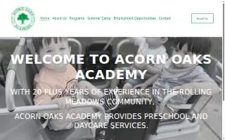 Acorn Oaks Academy website