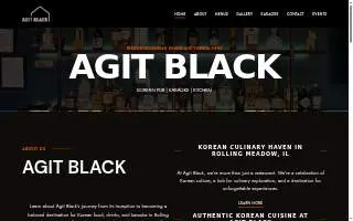 Agit Black Korean Pub, Karaoke, Kitchen website