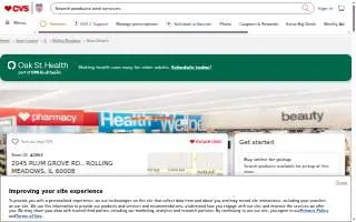 CVS Pharmacy of Rolling Meadows website