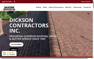 Dickson Contractors, Inc. website