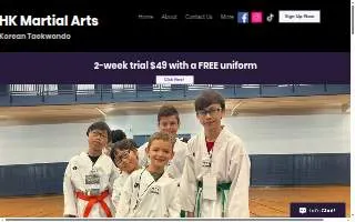 HK Martial Arts / TaeKwonDo website