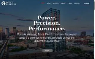 Bonus Electric Co website