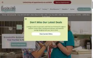 Brookville Animal Hospital of Romeoville website