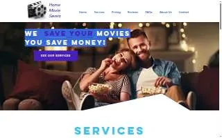 Home Movie Savers of Romeoville website