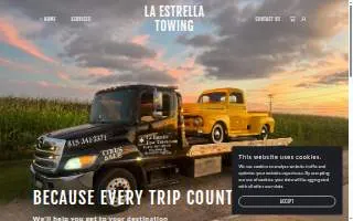 La estrella towing of Romeoville website