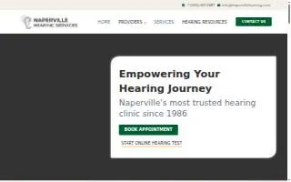 Naperville Hearing Services PLLC website