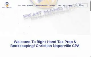 Right Hand Tax Prep website