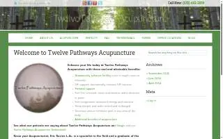 Twelve Pathways Acupuncture of Romeoville website