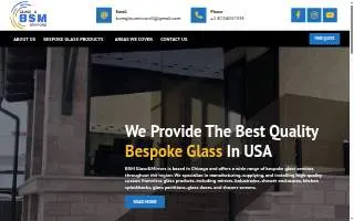 BSM Glass & Mirrors website