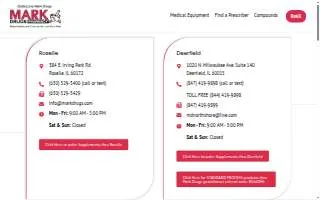 Mark Drugs Pharmacy website