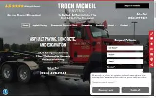 Troch McNeil Paving of Roselle website