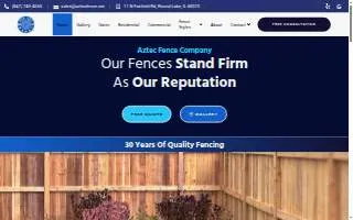 Aztec Fence Company, Inc. of Round Lake website