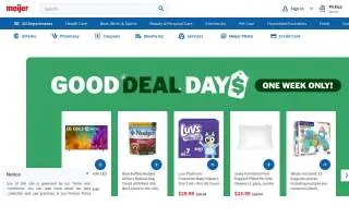 Meijer of Round Lake website