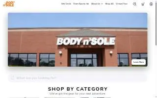 Body N Sole Sports Inc website