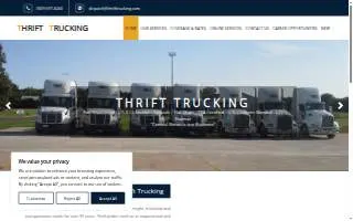 Thrift Trucking of Savoy website