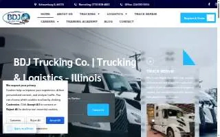 BDJ Trucking Co. INC. website