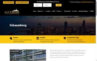 Citywide Title Corporation of Schaumburg website