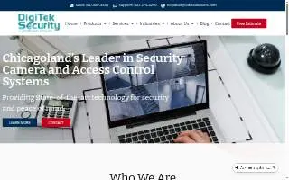 Digitek Security website
