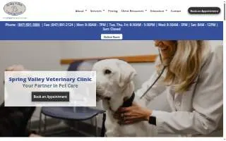Spring Valley Veterinary Clinic of Schaumburg website