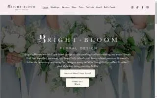 Bright + Bloom Floral Design website